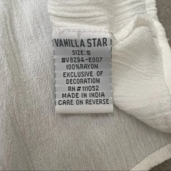 Vanilla Star Off Shoulder Flowy Embroidered Summer Dress Womens Small - Picture 7 of 10